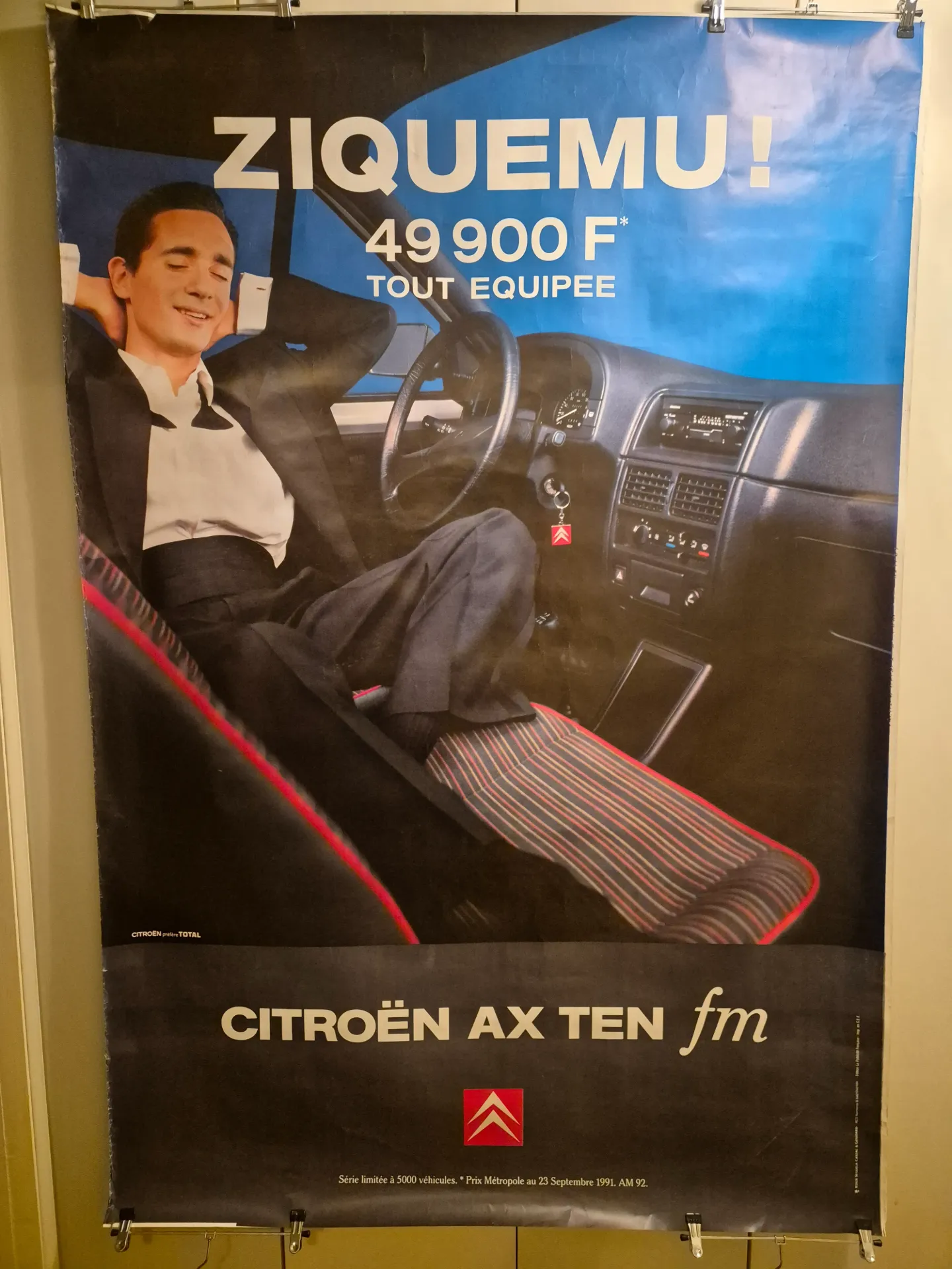 Affiche Citroën AX Ten FM Vintage | ED Collections